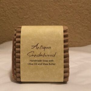 New unused Antique Sandalwood Handmade Soap. The bar is approximately 5 ounces.